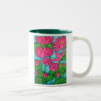 Floral génial - tasse de café de Lotus