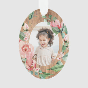 Floral Grandkids Premier Noël de bébé avec l'an