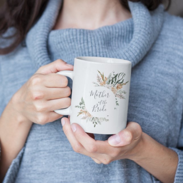 Floral Greenery | Tasse de la Mère de la Mariée (Créateur téléchargé)