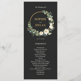 Floral Hoop Programme de mariage des couleurs MODI