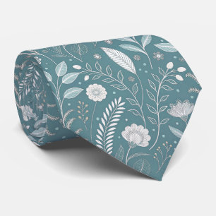 Floral Imprimer Cravate pour tenues élégantes