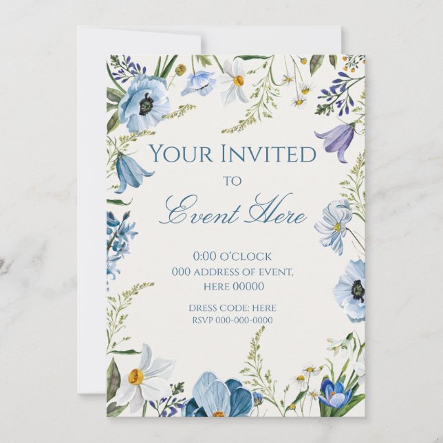 FLORAL INVITATION  (Devant)