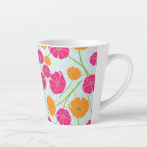 Floral Latte La De Da Mug