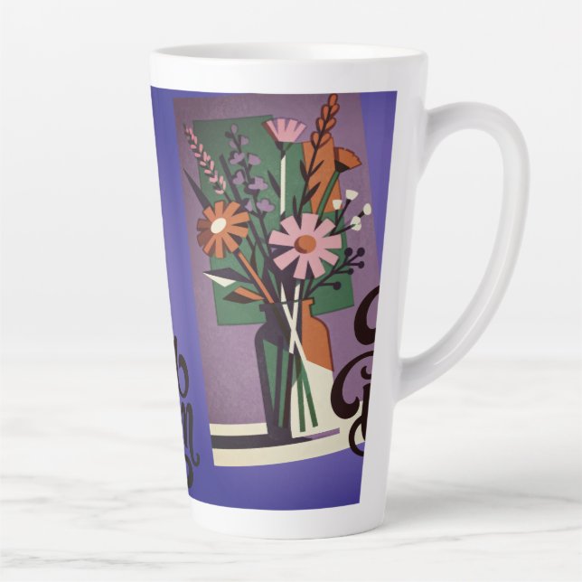 Floral Latte Mug  (Droite)
