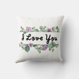 Floral Love Coussin de bannière