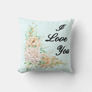 Floral Love Note Coussin