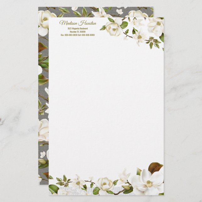 Floral Magnolia (Devant / Derrière)