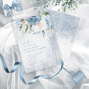 Floral Mariage Dusty Blue ID889