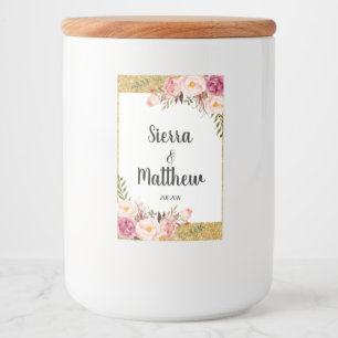 Floral Mariage Favor Sticker Étiquette Fête des ma