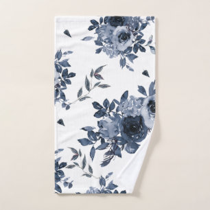 Floral marine et aquarelle blanche