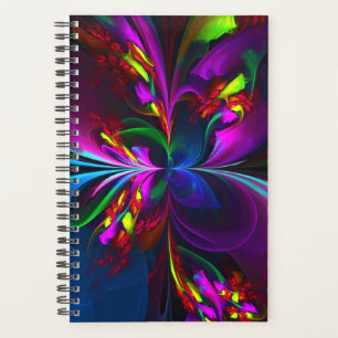 Floral moderne Art Abstrait Rouge Bleu Motif #15