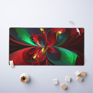 Floral moderne Art Abstrait Rouge Vert Motif #11