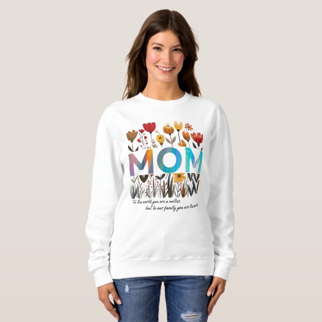 Floral MOM Sweatshirt (Devant entier)