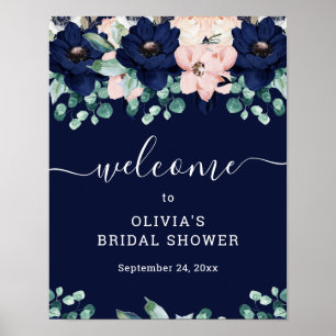 Floral nautique   AFFICHE DE BIENVENUE FÊTE DES MA