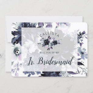 Floral Nocturne Be My Jr Bridesmaid Proposition