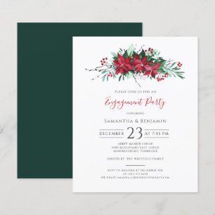 Floral Noël Mission Berries Invitation