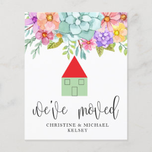 Floral Nouvelle adresse résidentielle Moving Faire