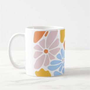 "Floral Pastel Mug - Elegant & Coloré Coffee Cup