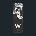 Floral Peacock White Party Seal Étiquettes personn<br><div class="desc">Bohème Vintage Blanc Floral Peacock Design. Cette conception présente une illustration originale d'un paon à fleurs blanches de saumons stylisé avec une queue élégante faite de formes paisibles décorées de fleurs. Conçu par fat*fa*tin. Facile à customiser avec votre propre texte, photo ou image. Pour des demandes personnalisées, veuillez contacter fat*fa*tin...</div>