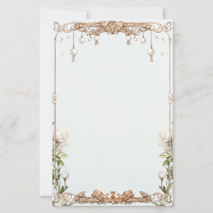 Floral Pearl - Notes de poursuites ou carte de jeu