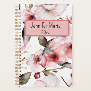 Floral Planner Personnaliser avec nom, année