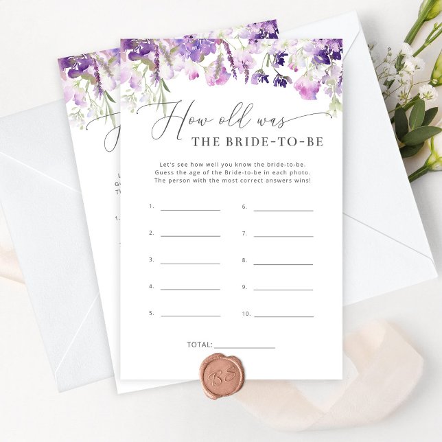 Floral pourpre Quel âge avait la mariée pour être  (Créateur téléchargé)