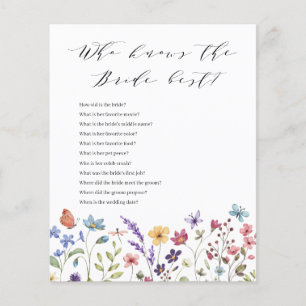 Floral Printemps été qui connaît la mariée meilleu