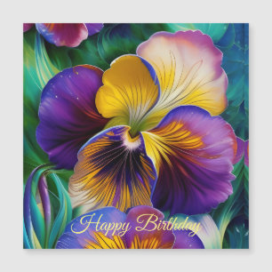 Floral Purple et or pansement Anniversaire