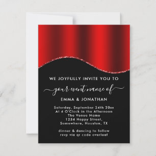 Floral QR Code Parties scintillant Frontières Vin