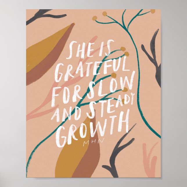 Floral quote poster (Devant)