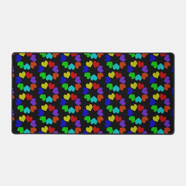 Floral Rainbow Love Hearts (Recto)