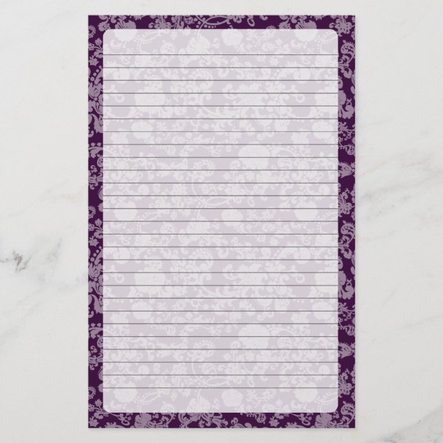 Floral Rococo Mariage, papeterie (Devant)