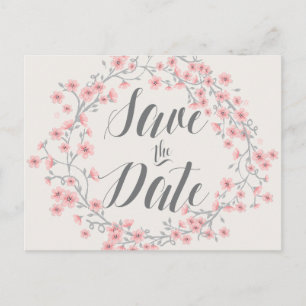 Floral Romantic Enregistrer La Date Cartes Postale