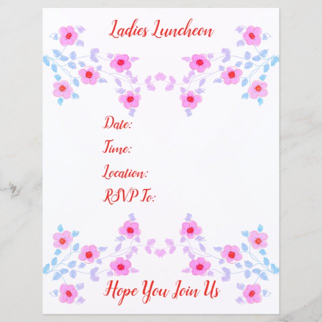 Floral rose Accentué (Devant)