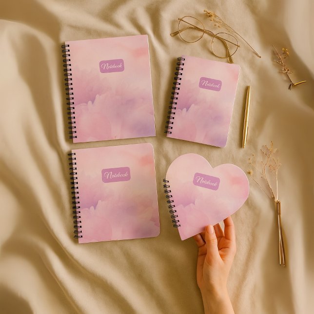 Floral rose Carnet personnalisé - Nom personnalisé (Créateur téléchargé)