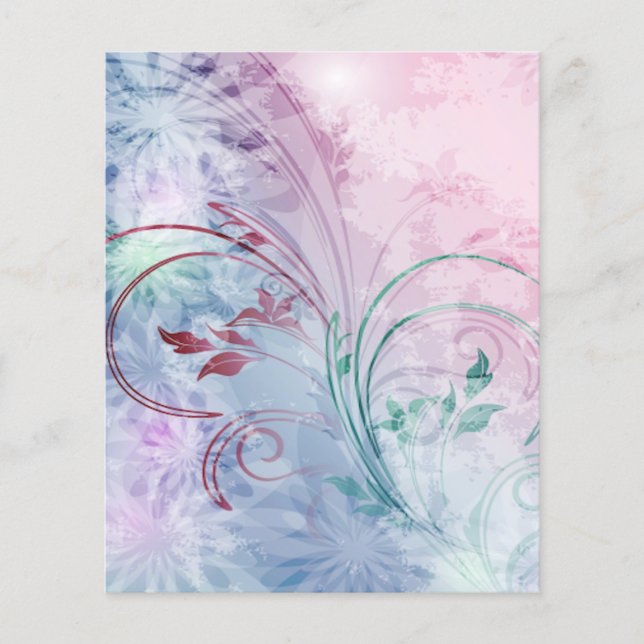 Floral rose et bleu (Devant)