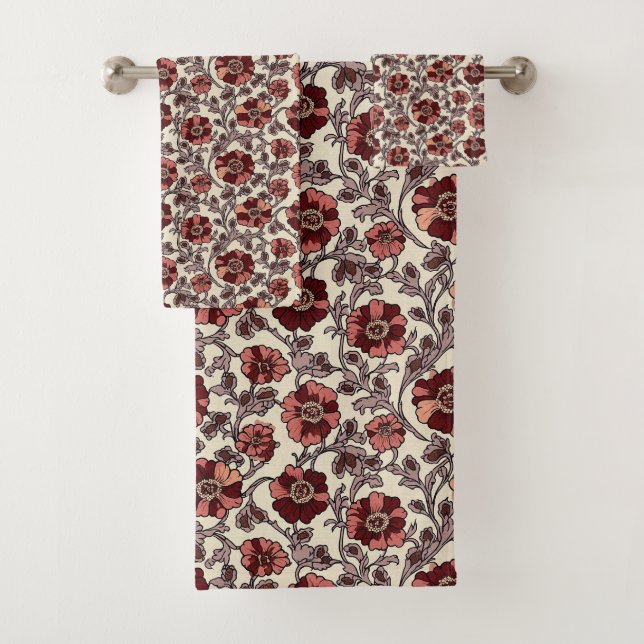 Floral rose et rouge (En situation)