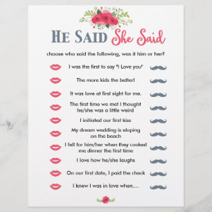 Floral Rose Il A Dit Qu'Elle A Dit Game