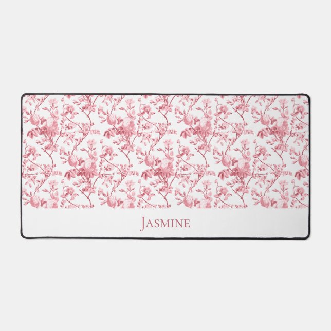 Floral rose rose Vintage élégant customisé (Recto)