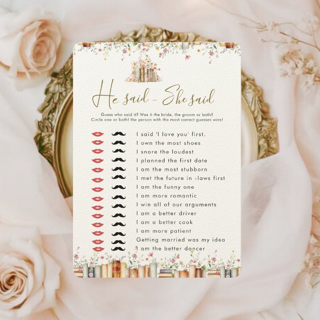 Floral Rustique Il A Dit Qu'Elle A Dit Fête des ma (Créateur téléchargé)