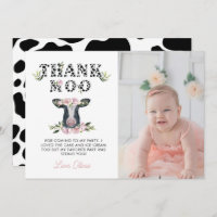 Floral Saint Vache Merci Moo Anniversaire