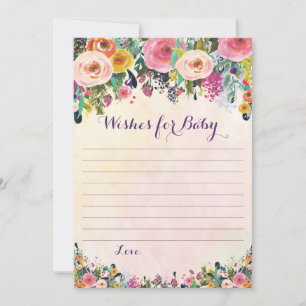 Floral Souhaite Pour Les Cartes Conseils Pour Bébé