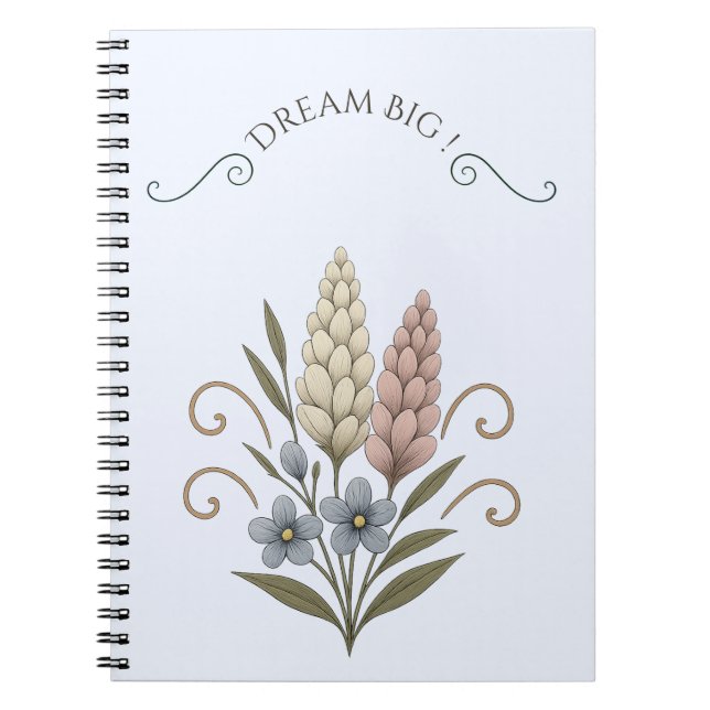 Floral Spiral Photo Notebook | Elegant Journal  (Devant)
