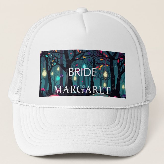 Floral Spray Imaginaire Art BRIDE Casquette (Devant)