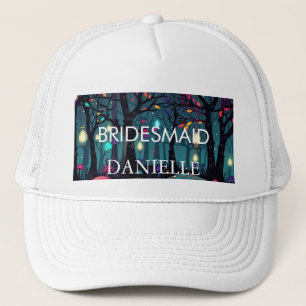 Floral Spray Imaginaire Art BRIDESMAID Casquette