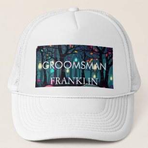 Floral Spray Imaginaire Art GROOMSMAN Casquette
