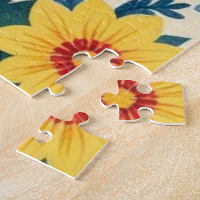 Floral Sunflower Folk Art Puzzle (Côté)