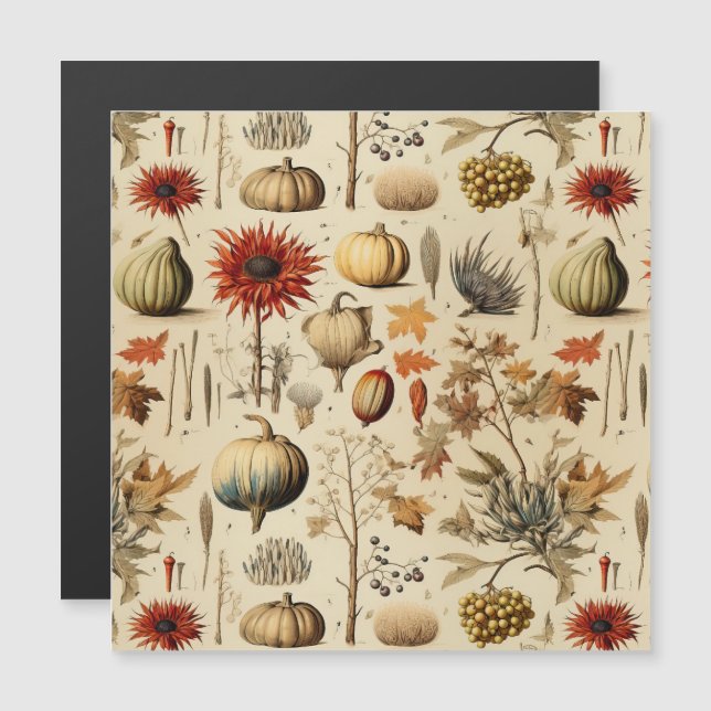 Floral Thanksgiving Motif Vintage (3) (Devant / Derrière)