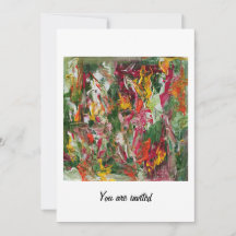 Floral vibrant invitation 2023 Art abstrait Jour 8