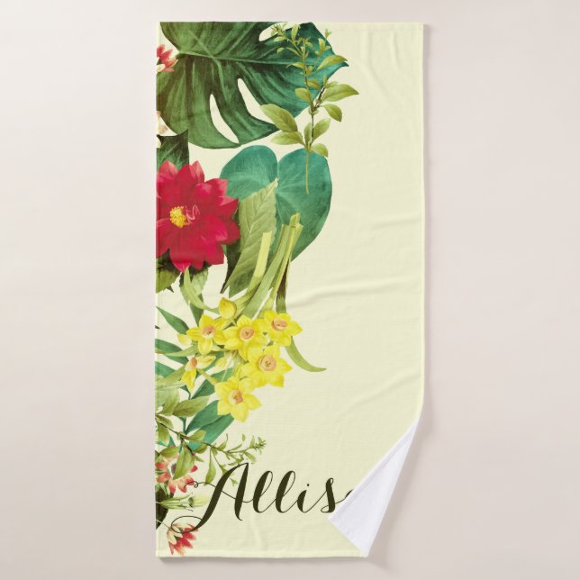 Floral vintage (Serviette de bain)